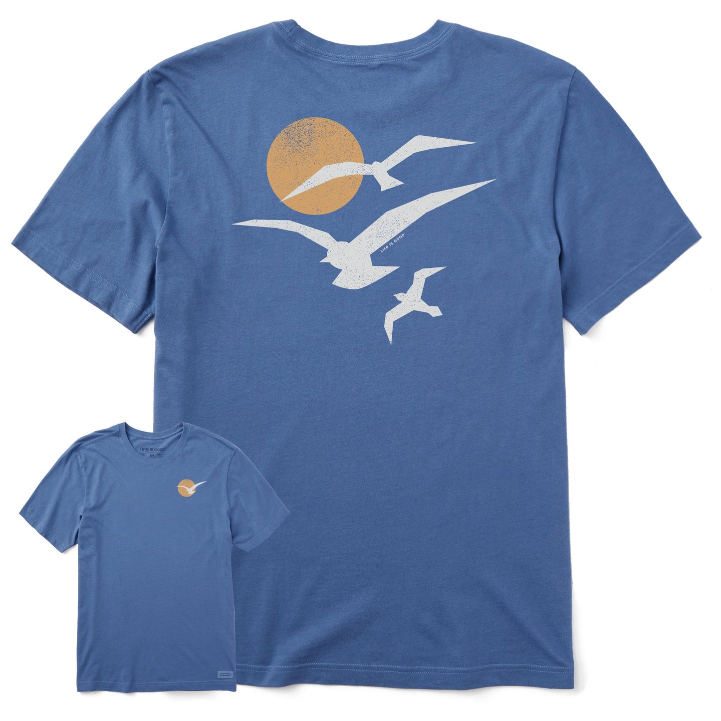 Men's Seagull Sunset Short Sleeve Crusher Tee