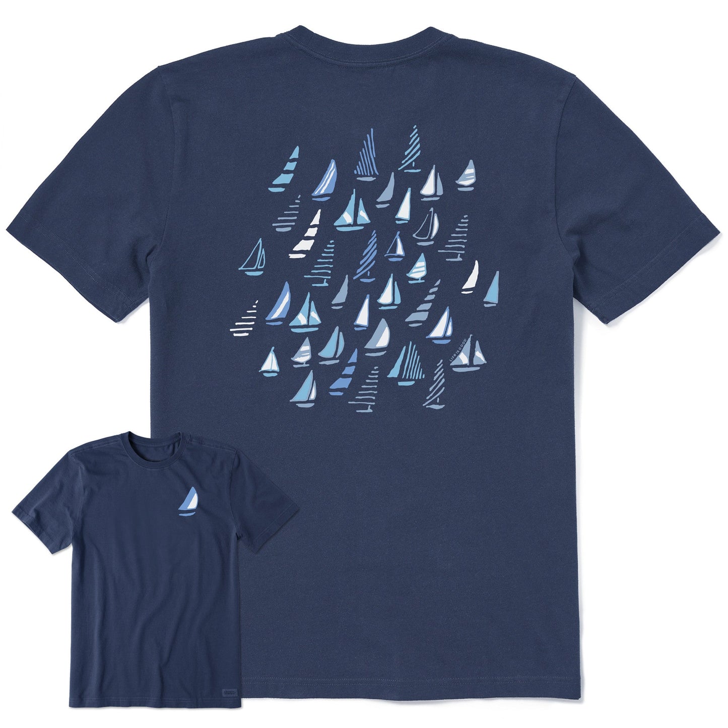Men's Sailboat Regatta Short Sleeve Crusher Tee