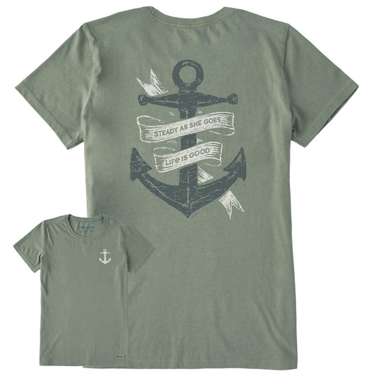 Women's Steady As She Goes Anchor Short Sleeve Crusher Tee