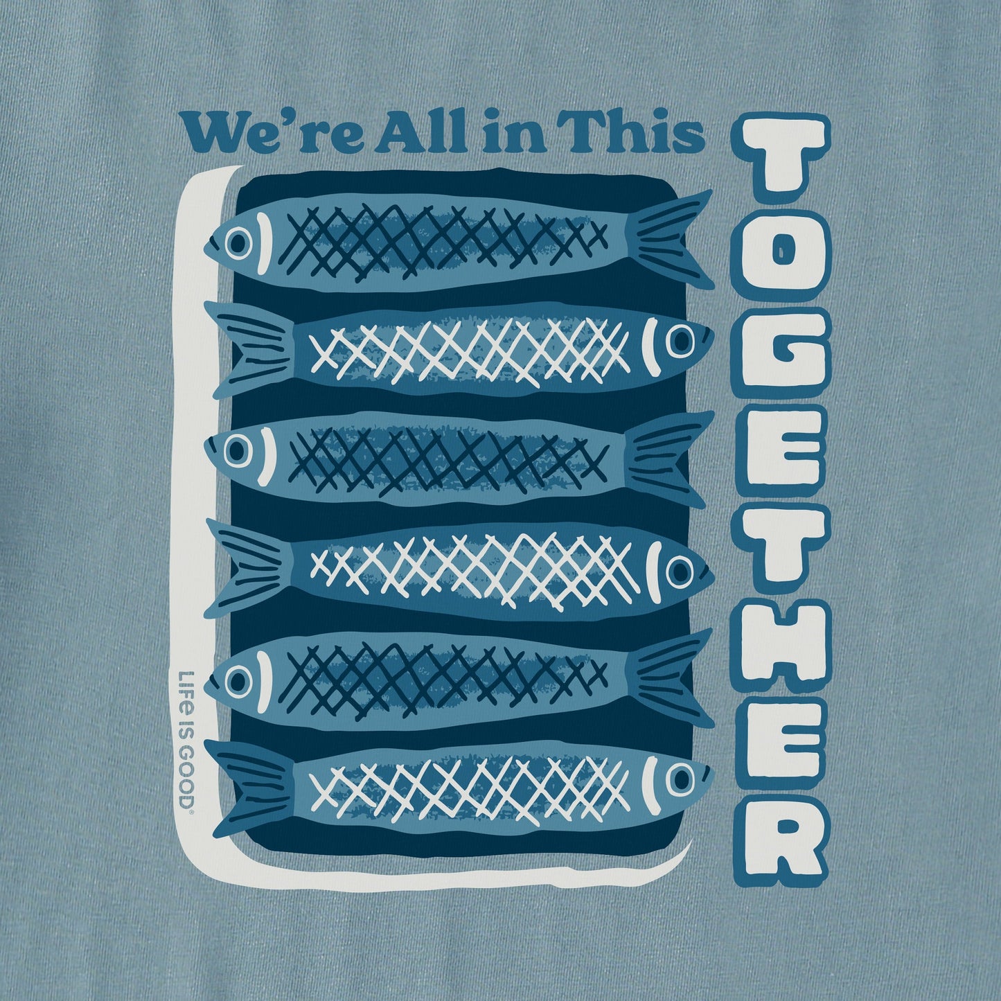Women's We're All in This Together Fish Short Sleeve Crusher Tee