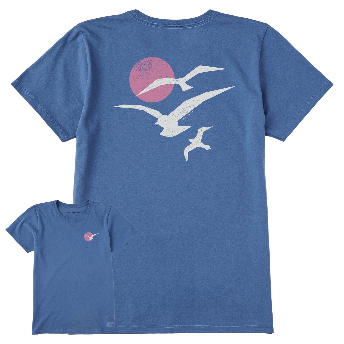 Women's Seagull Sunset Short Sleeve Crusher Tee