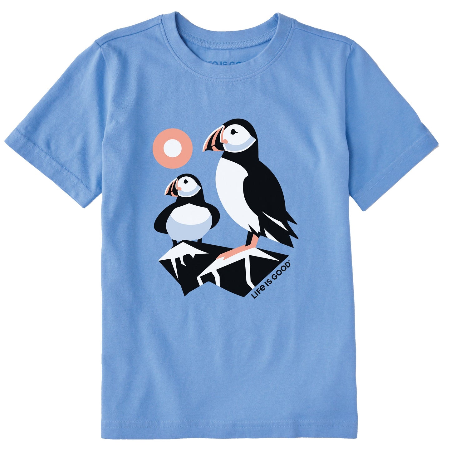 Kids Pair of Puffins Short Sleeve Crusher Tee