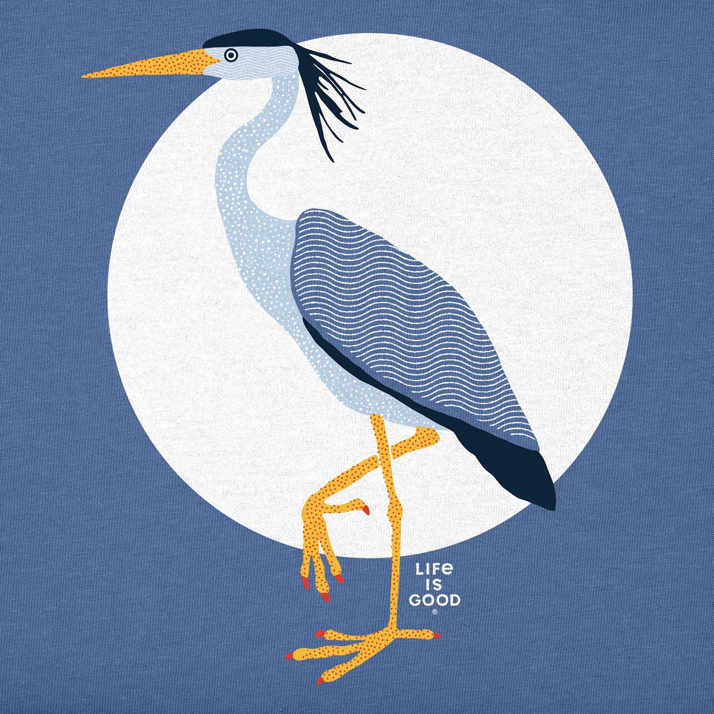 Men's Lone Heron Short Sleeve Crusher Tee