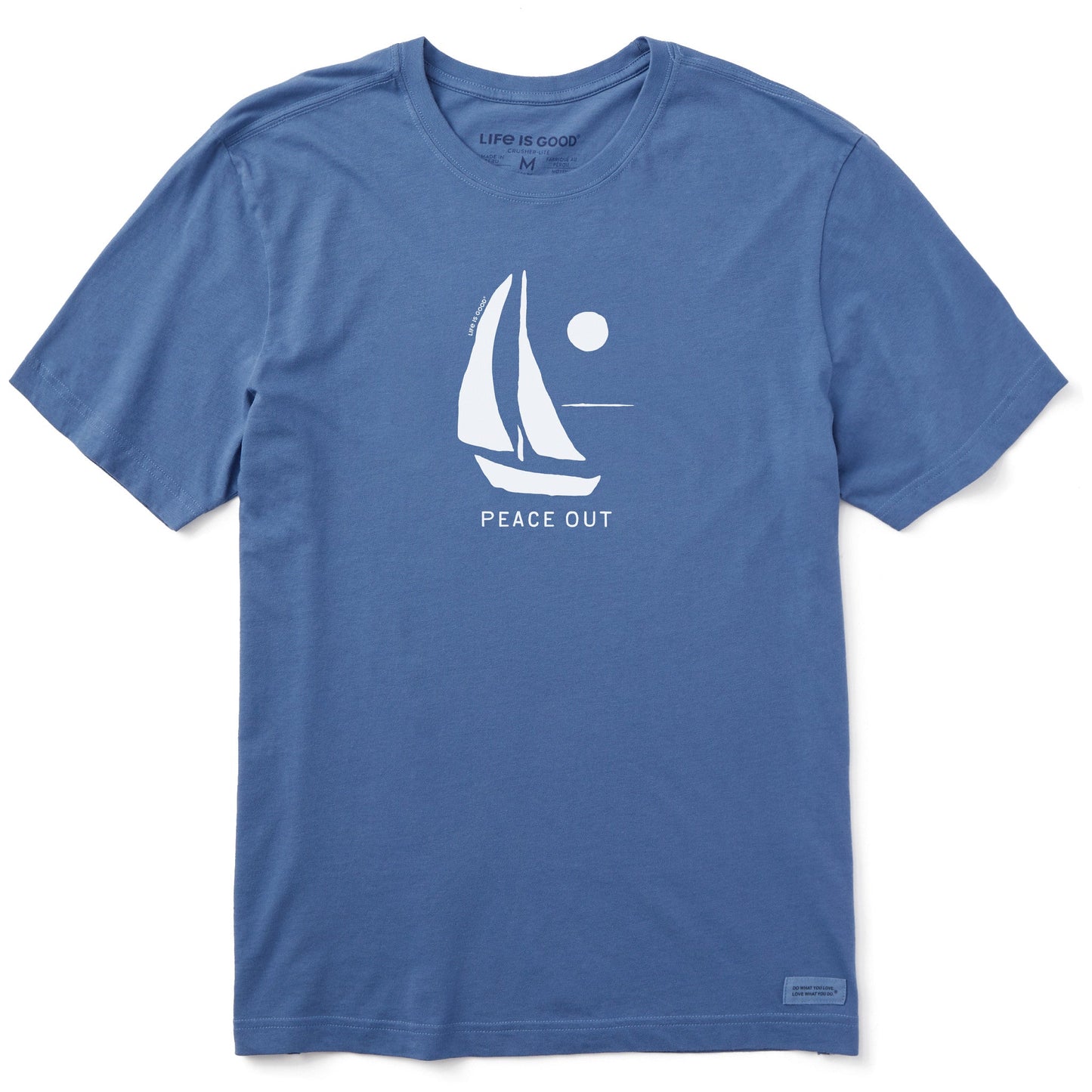 Men's Peace Out Sailboat Short Sleeve Crusher Tee