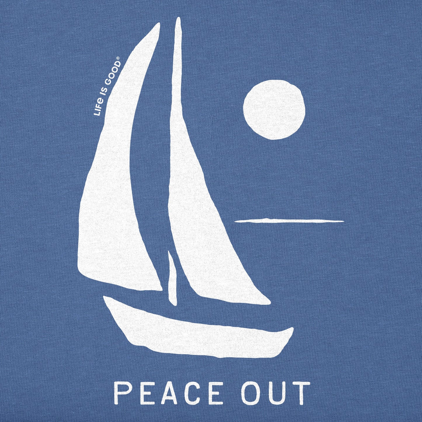 Men's Peace Out Sailboat Short Sleeve Crusher Tee