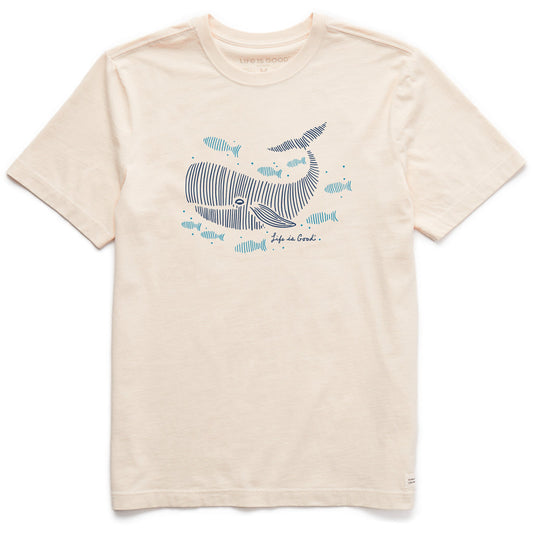 Men's Happy Whale Short Sleeve Crusher Tee