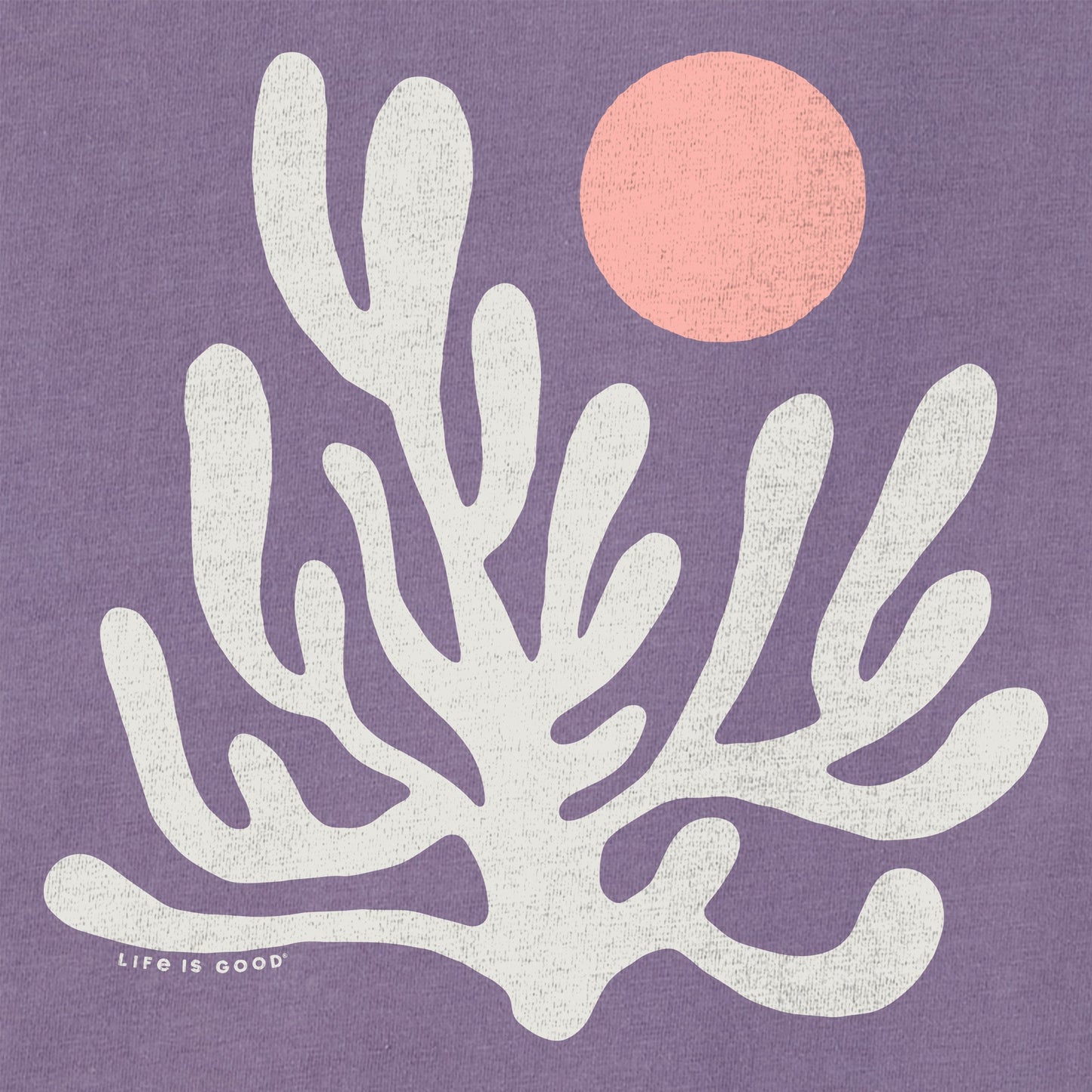 Women's Coral Sunset Short Sleeve Crusher Boxy Tee