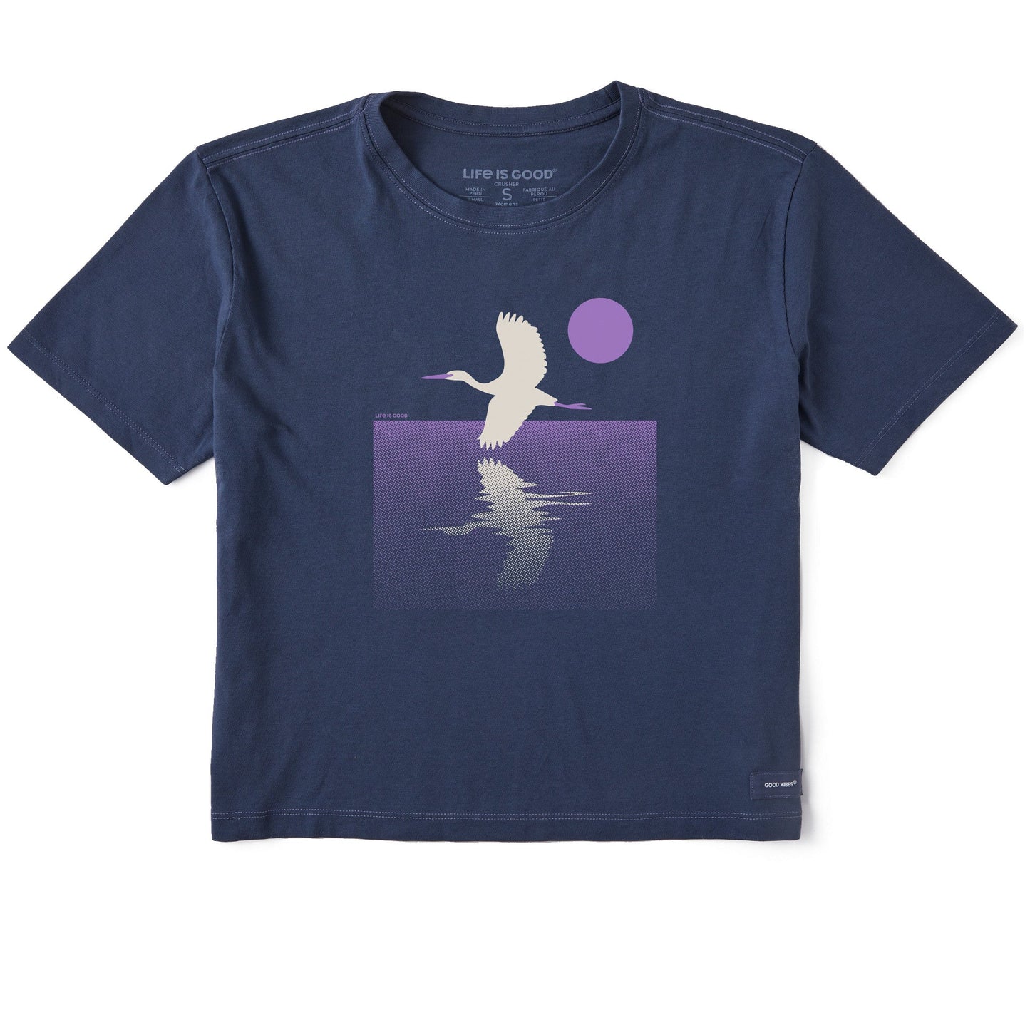 Women's Flight Over the Water Short Sleeve Crusher Boxy Tee