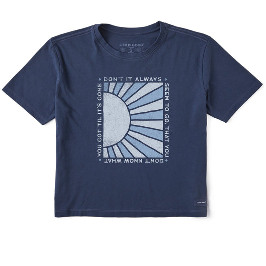 Women's Don't It Always Seem to Go Short Sleeve Crusher Boxy Tee