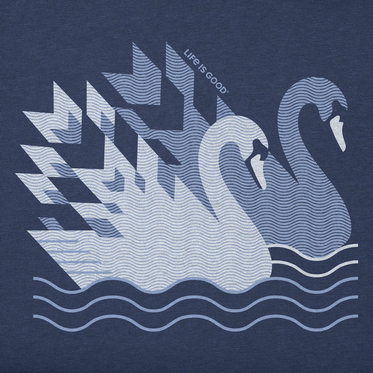 Women's Swans on the Water Short Sleeve Crusher Tee