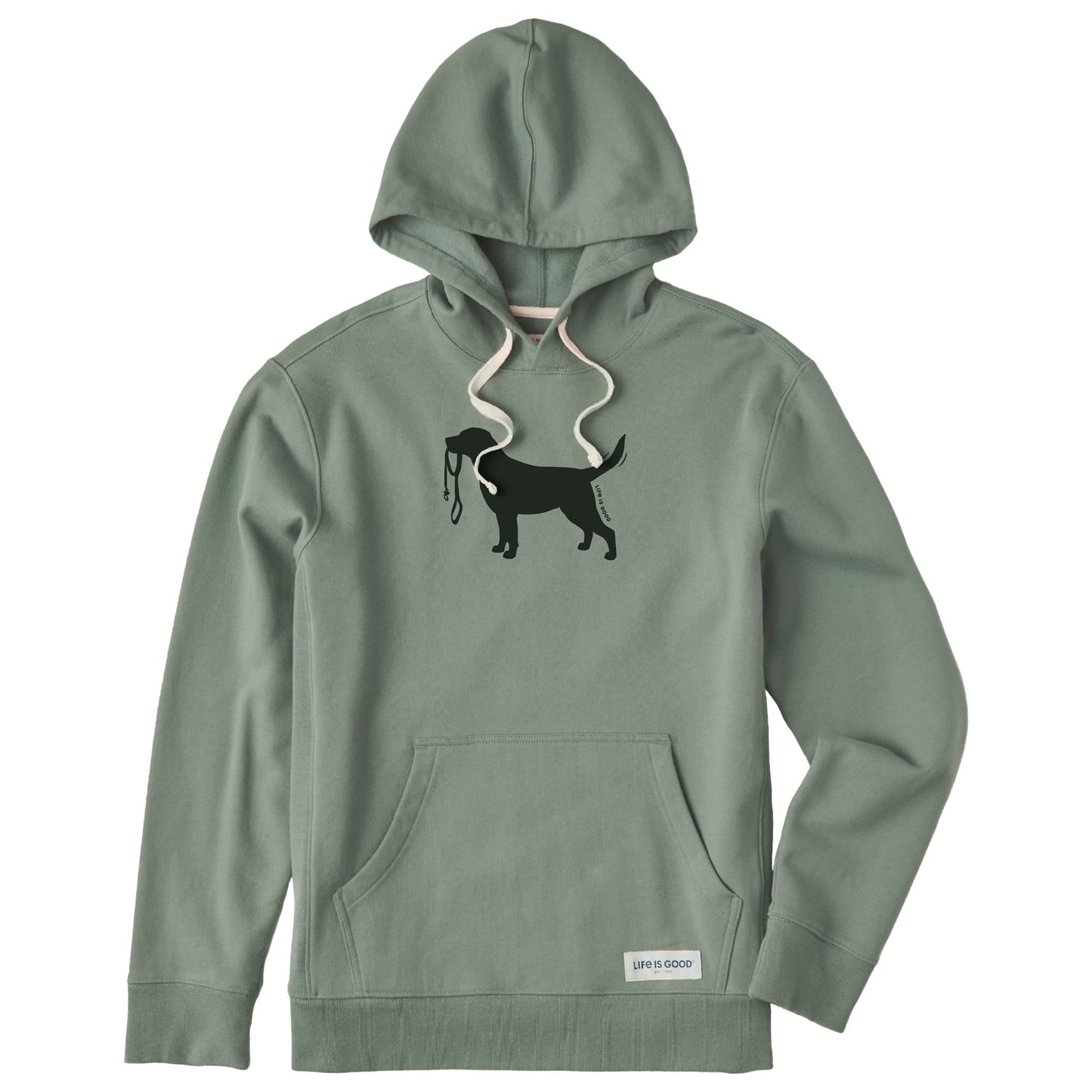 Men's Labrador Leash Simply True Fleece Hoodie