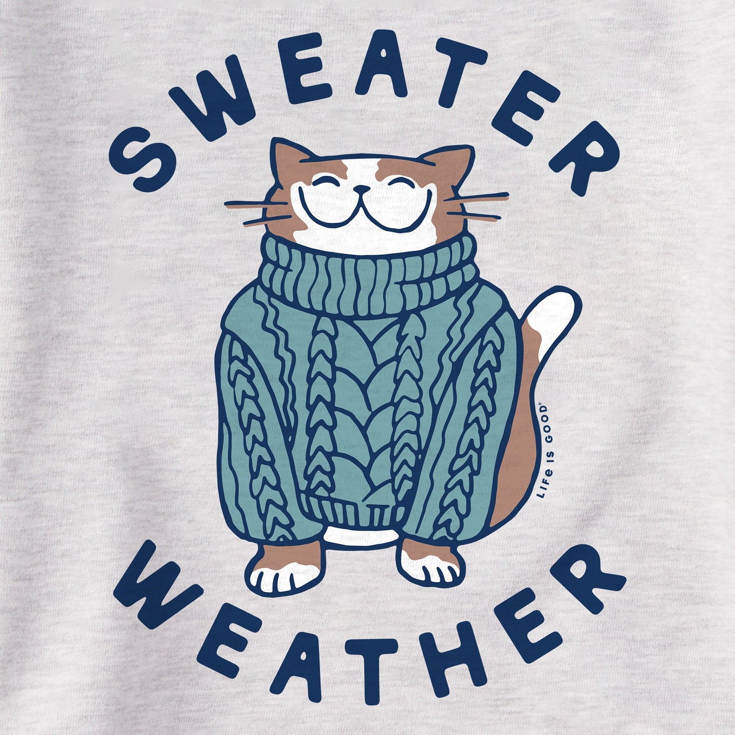 Women's Sweater Weather Cat Simply True Crew