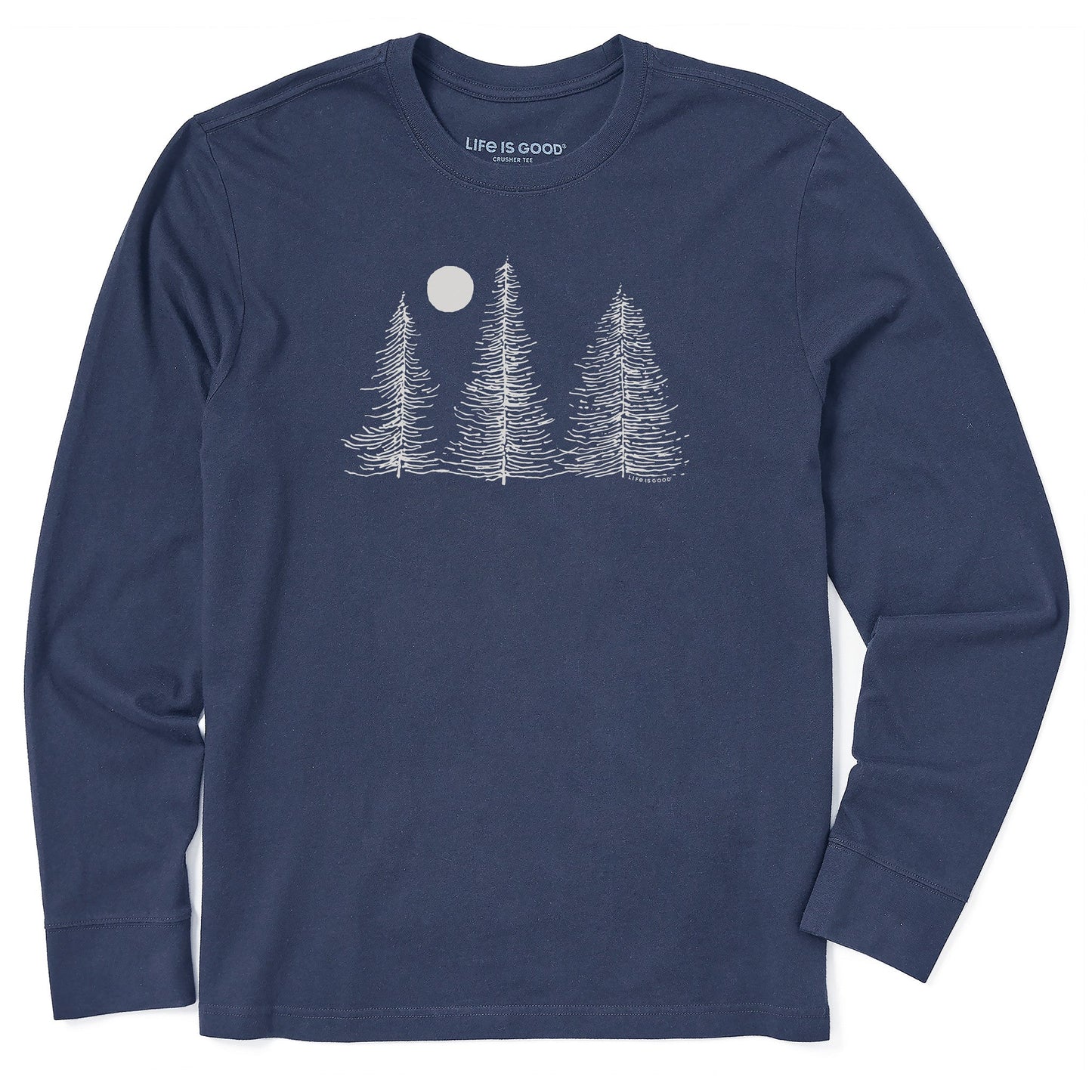 Men's Three Winter Trees Long Sleeve Crusher Tee