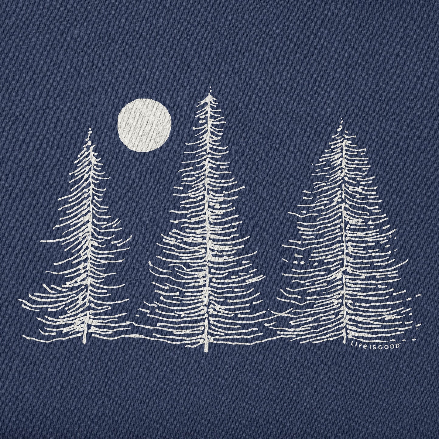 Men's Three Winter Trees Long Sleeve Crusher Tee