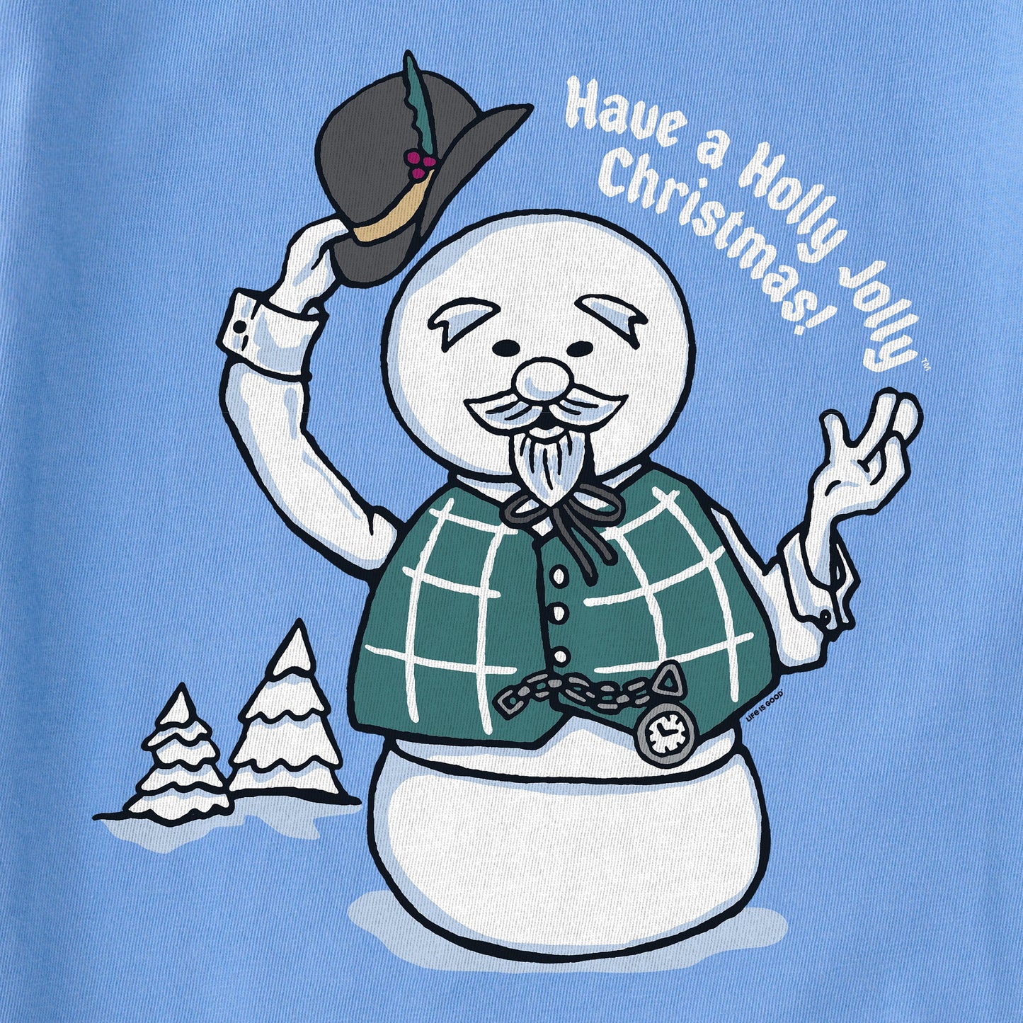 Women's Sam Have a Holly Jolly Christmas Long Sleeve Crusher Tee