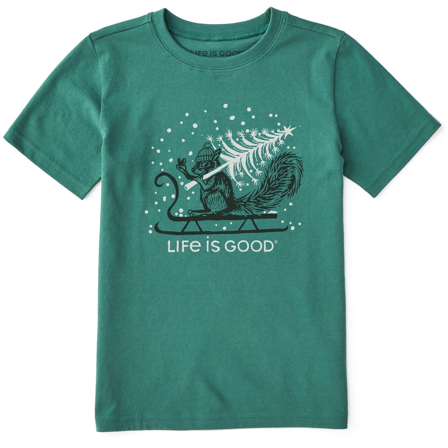 Kids Squirrel Tree Short Sleeve Crusher Tee