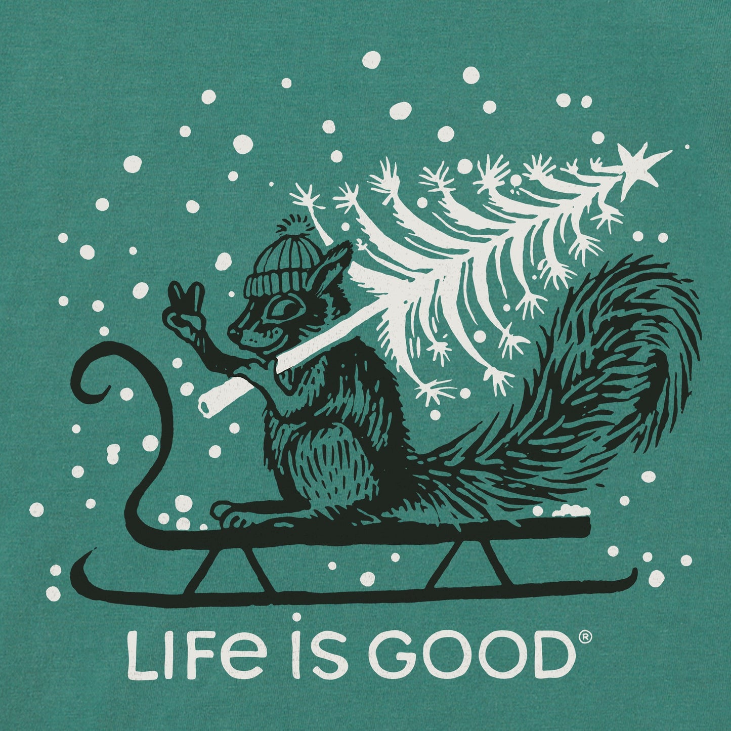 Kids Squirrel Tree Short Sleeve Crusher Tee