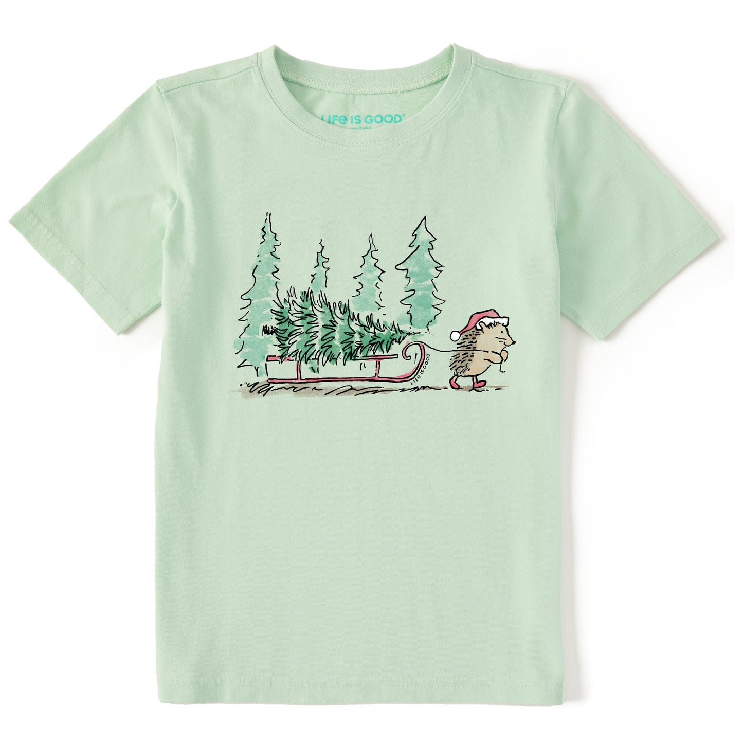 Kids Hedgehog Sled Short Sleeve Crusher Tee