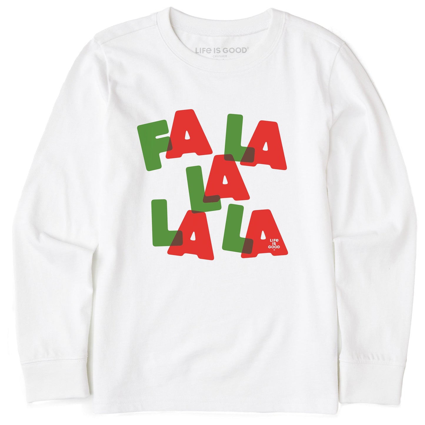 Kids Fa La La Long Sleeve Crusher Tee