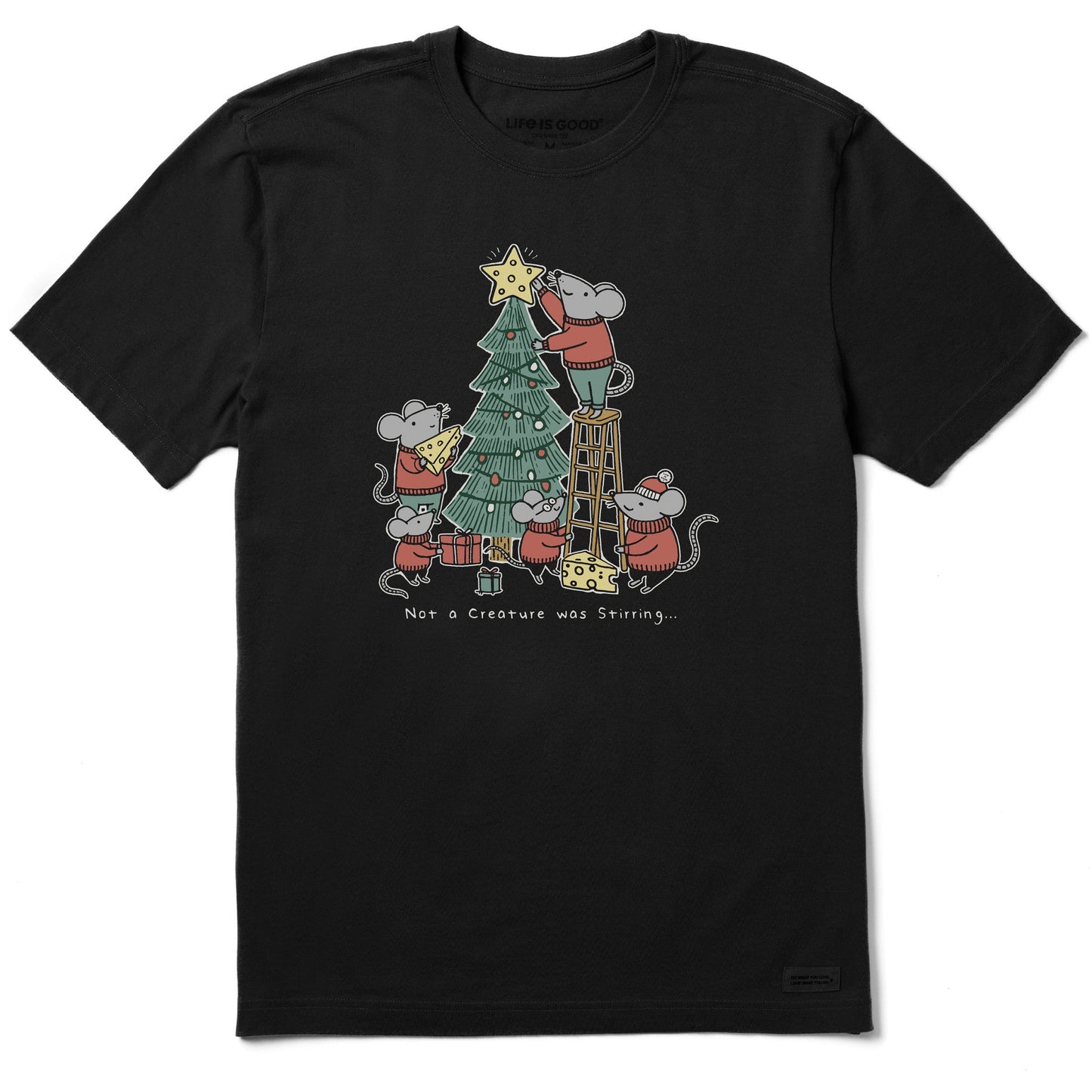 Men's Not a Creature was Stirring Short Sleeve Crusher Tee