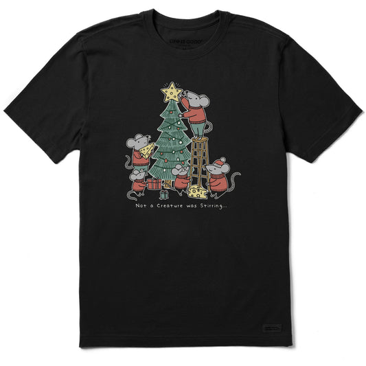 Men's Not a Creature was Stirring Short Sleeve Crusher Tee