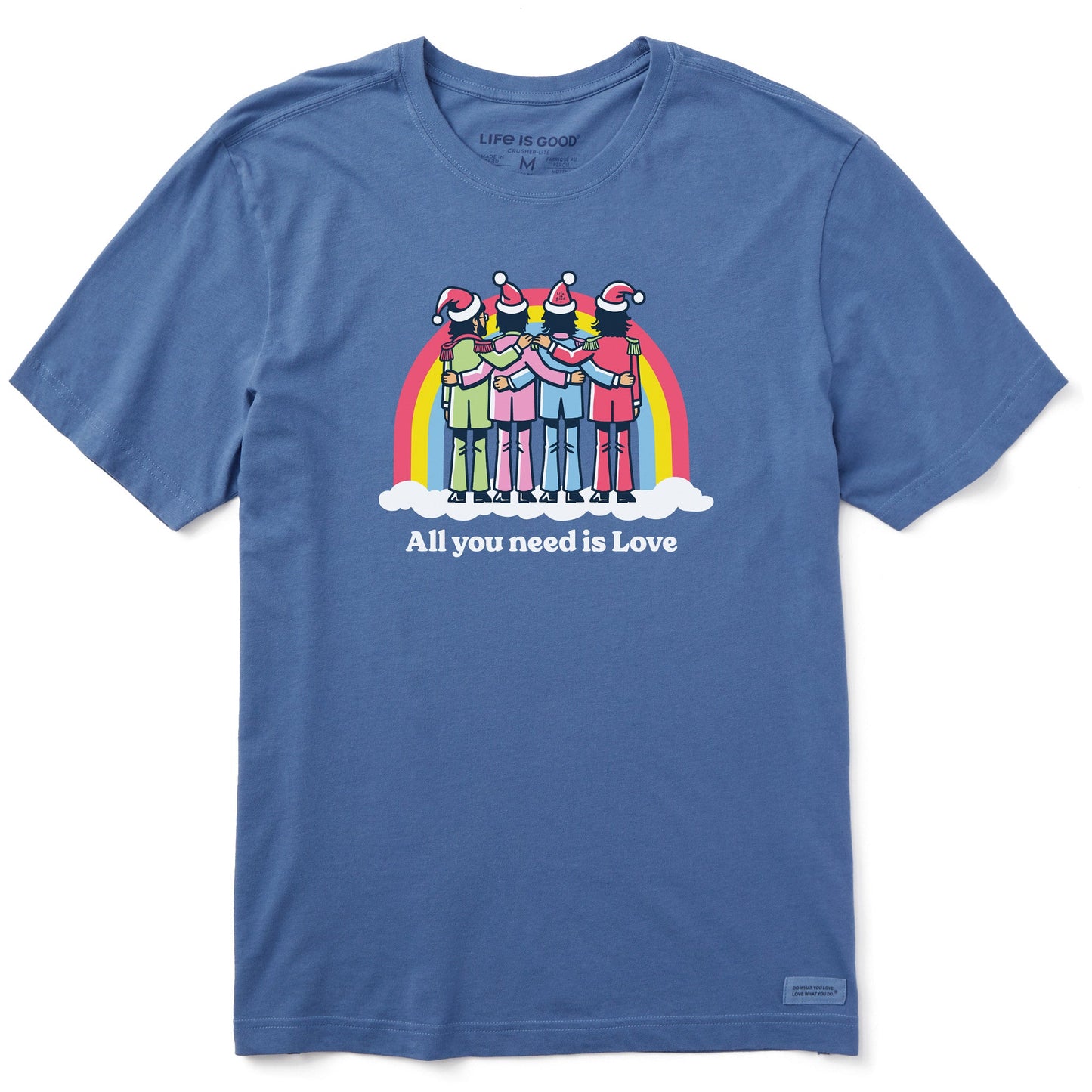 Men's This Christmas, All You Need is Love Short Sleeve Crusher Tee