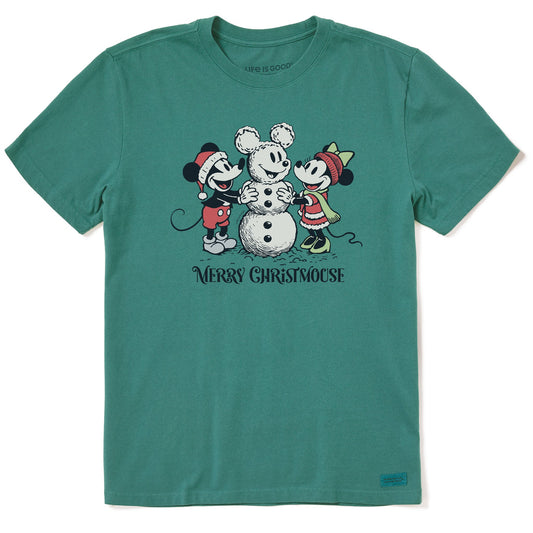 Men's Merry Christmouse Short Sleeve Crusher Tee