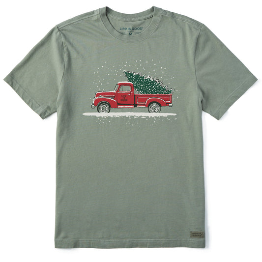 Men's Old Christmas Tree Short Sleeve Crusher Tee