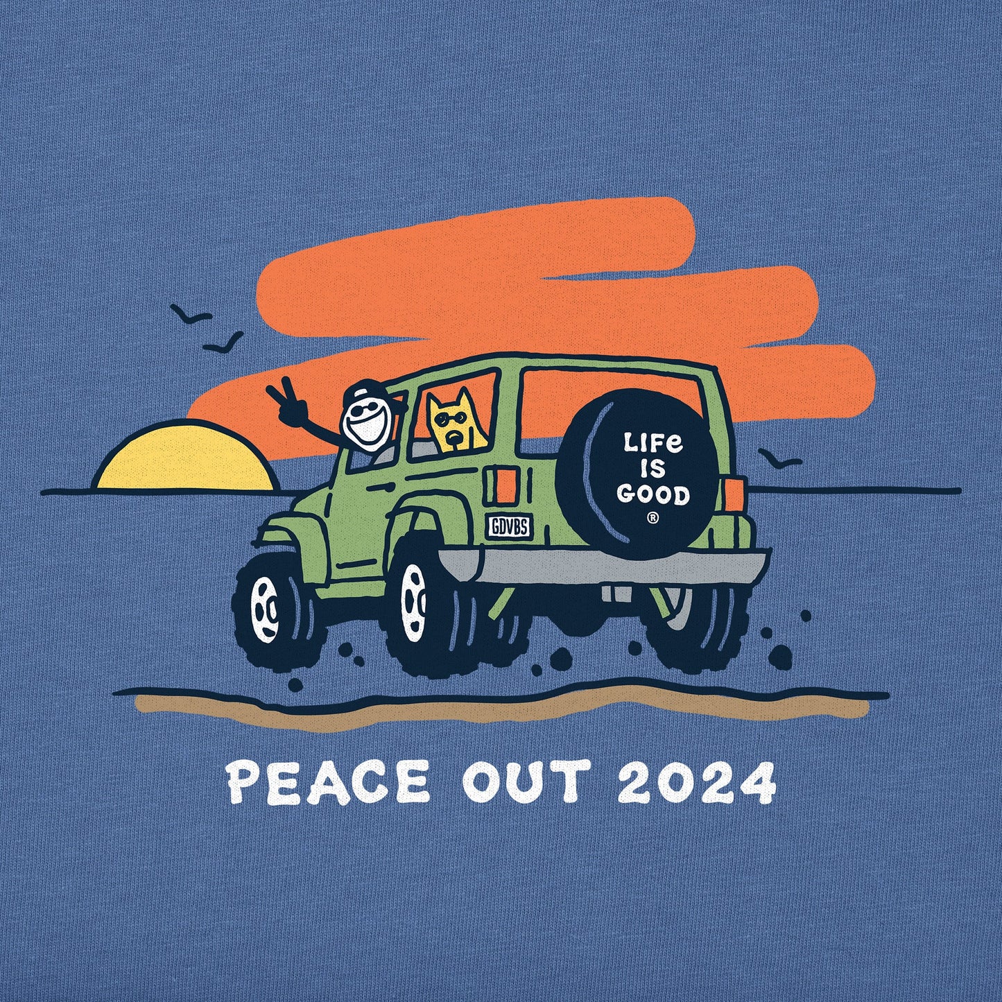 Men's Peace Out 2024 Short Sleeve Crusher Tee