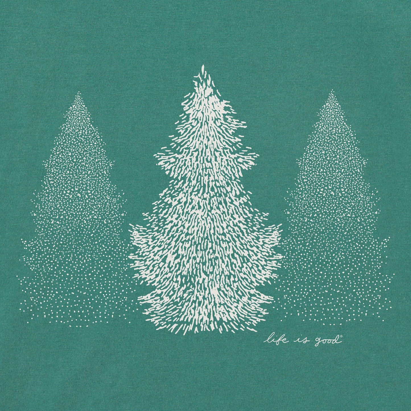 Men's Pine Trio Long Sleeve Crusher Tee