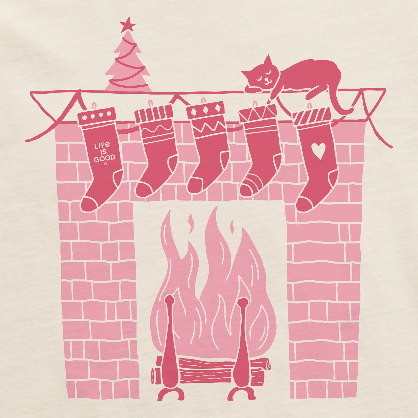 Women's Fireside Stockings Long Sleeve Crusher Tee