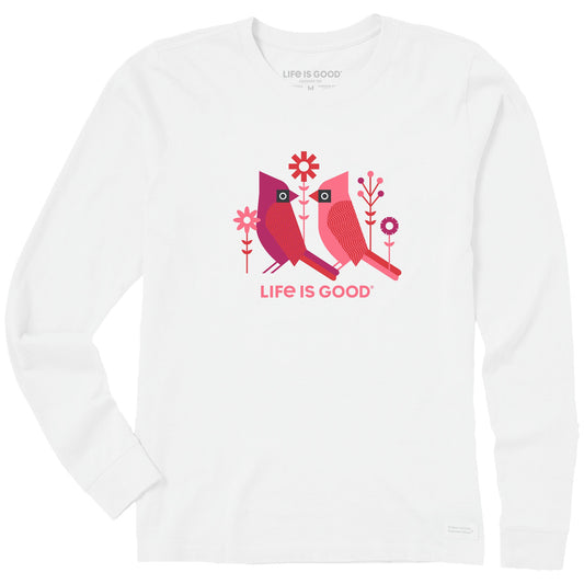 Women's Geometric Cardinals Long Sleeve Crusher Tee