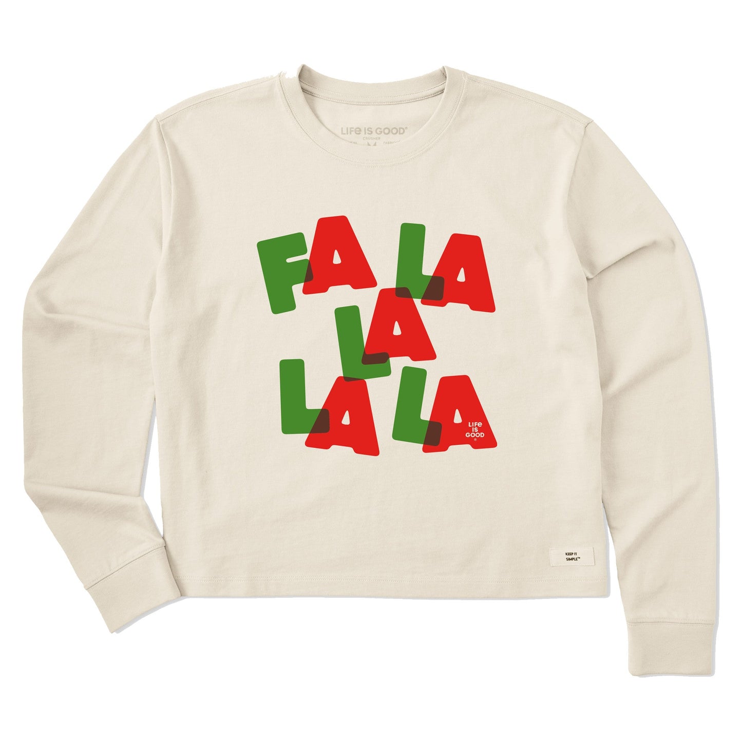 Women's Fa La La Long Sleeve Crusher Boxy Tee