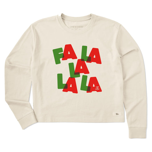 Women's Fa La La Long Sleeve Crusher Boxy Tee