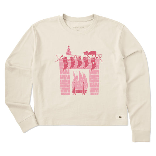 Women's Fireside Stockings Long Sleeve Crusher Boxy Tee