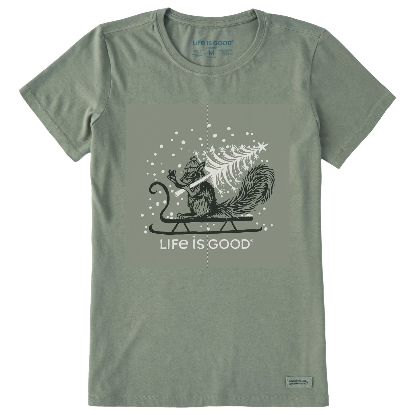 Women's Squirrel Tree Short Sleeve Crusher Tee
