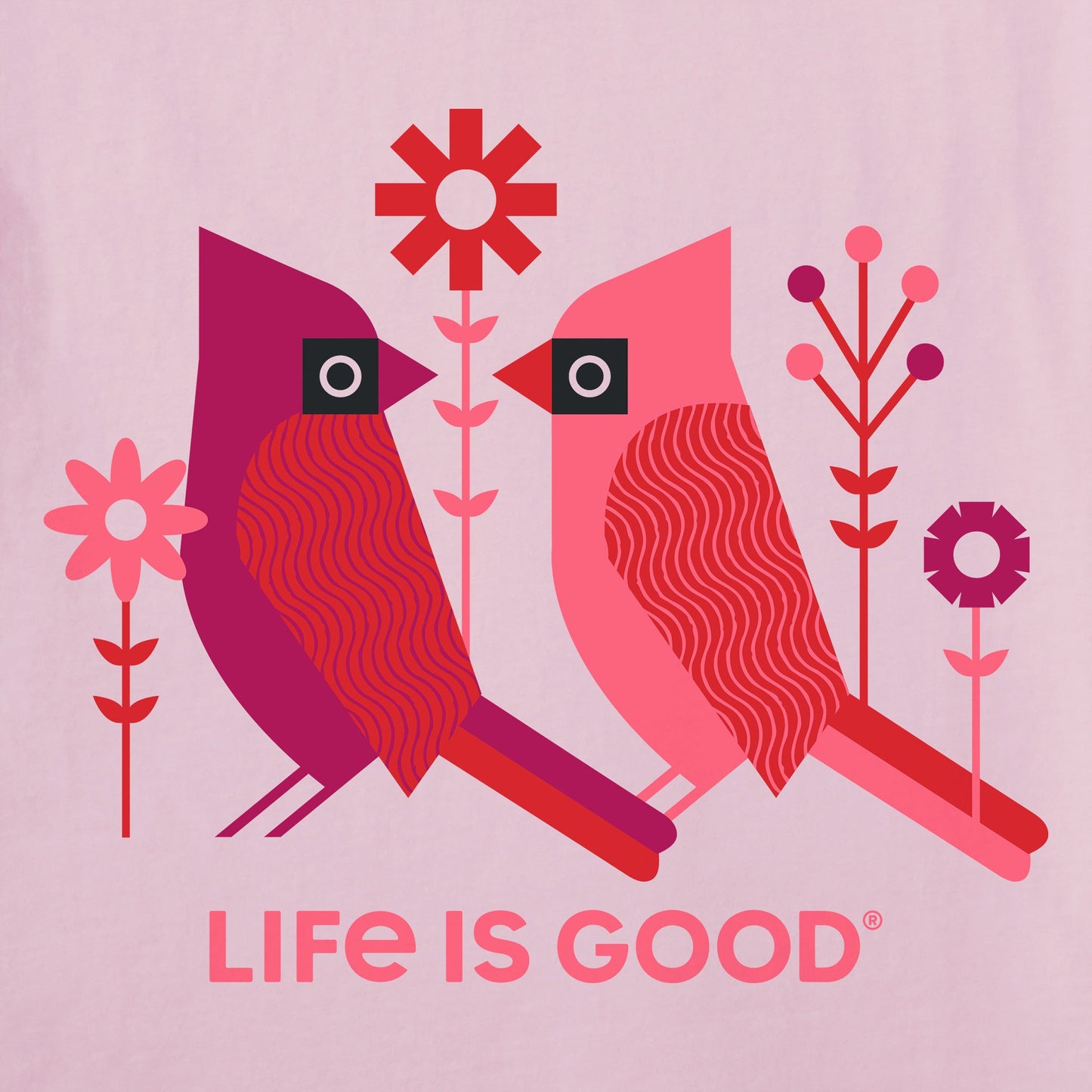 Women's Geometric Cardinals Short Sleeve Crusher Tee