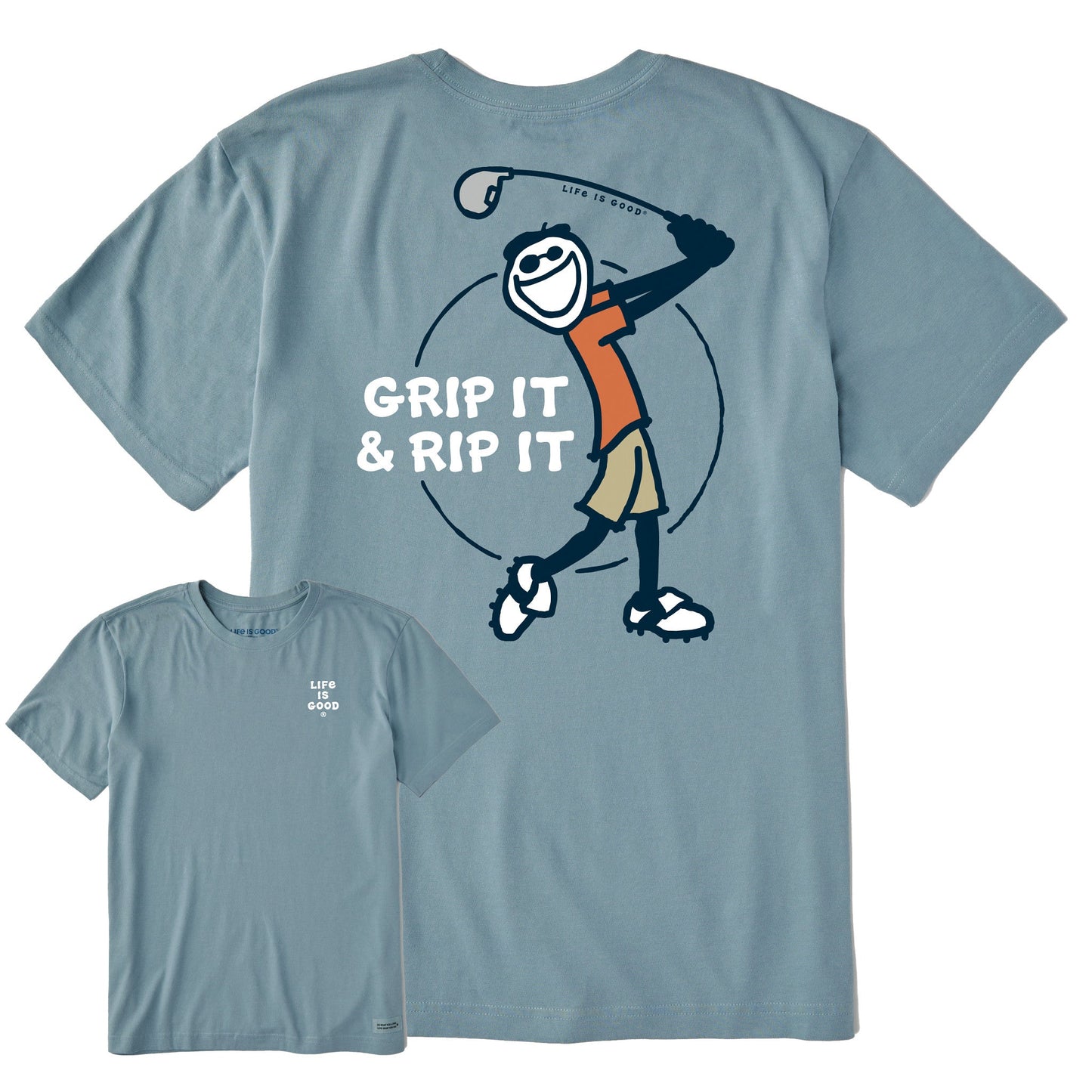 Men's Grip It and Rip It Short Sleeve Crusher Tee