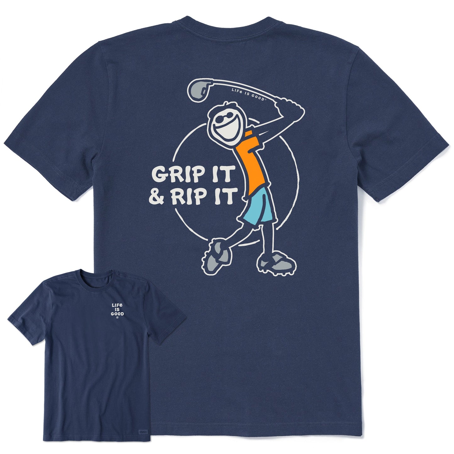 Men's Grip It and Rip It Short Sleeve Crusher Tee