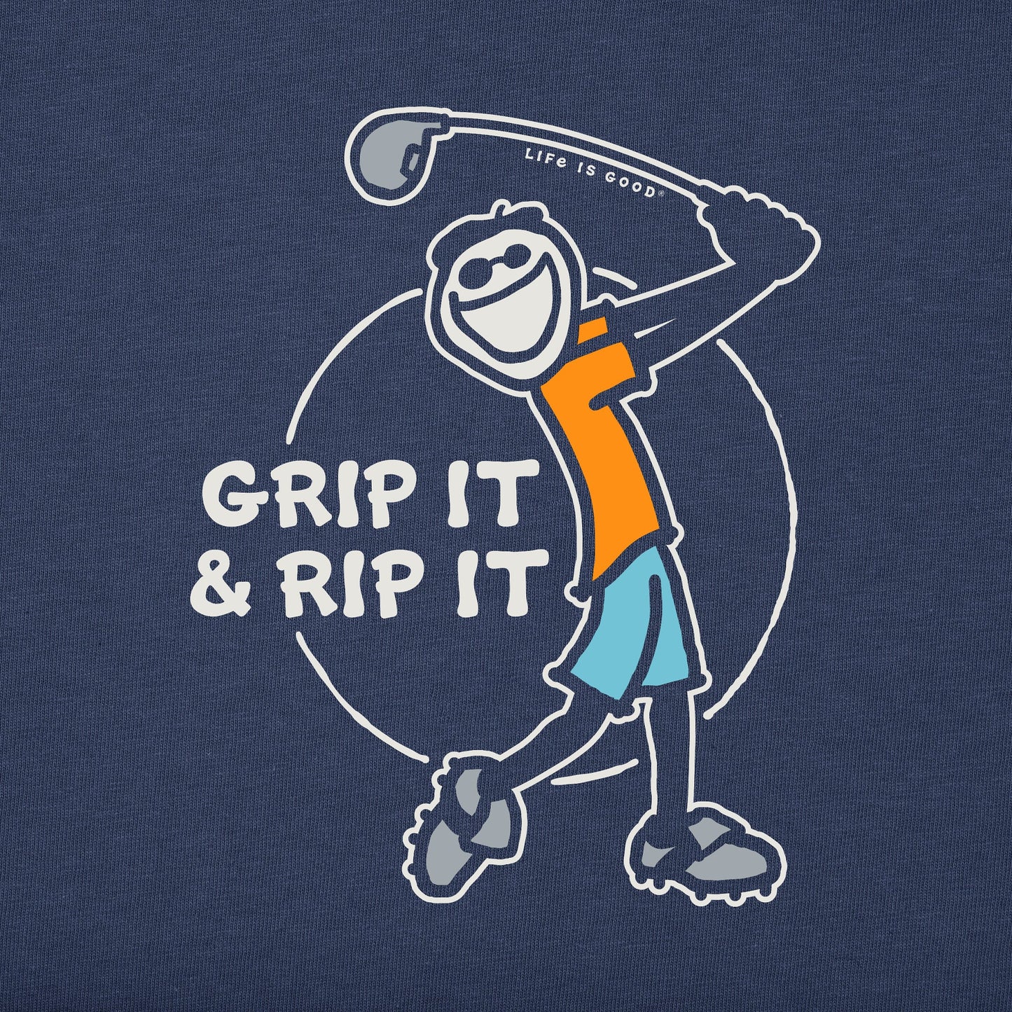 Men's Grip It and Rip It Short Sleeve Crusher Tee