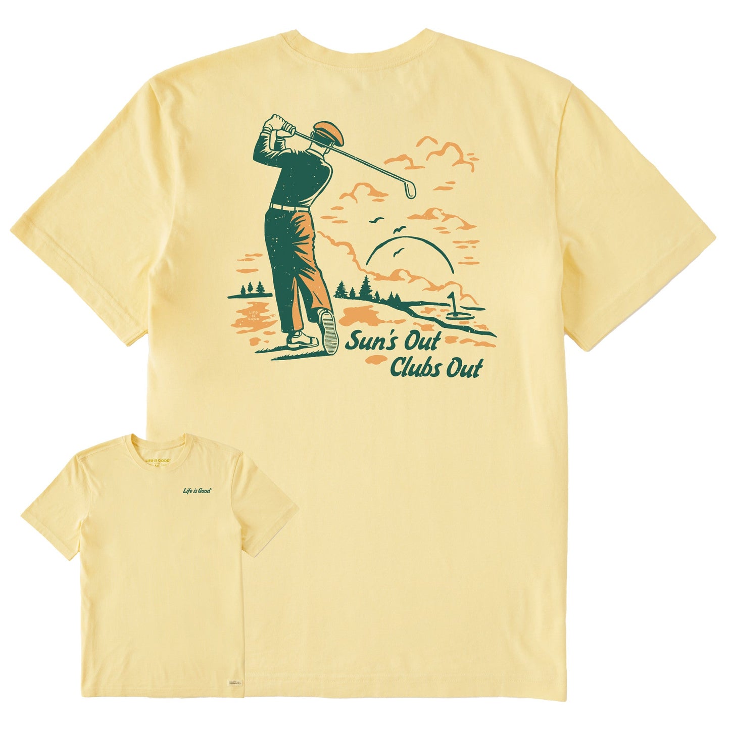 Men's Suns Out Clubs Out Short Sleeve Crusher Tee