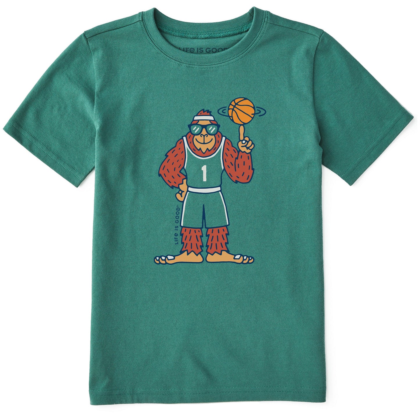 Kids Hoopin' Bigfoot Short Sleeve Crusher Tee