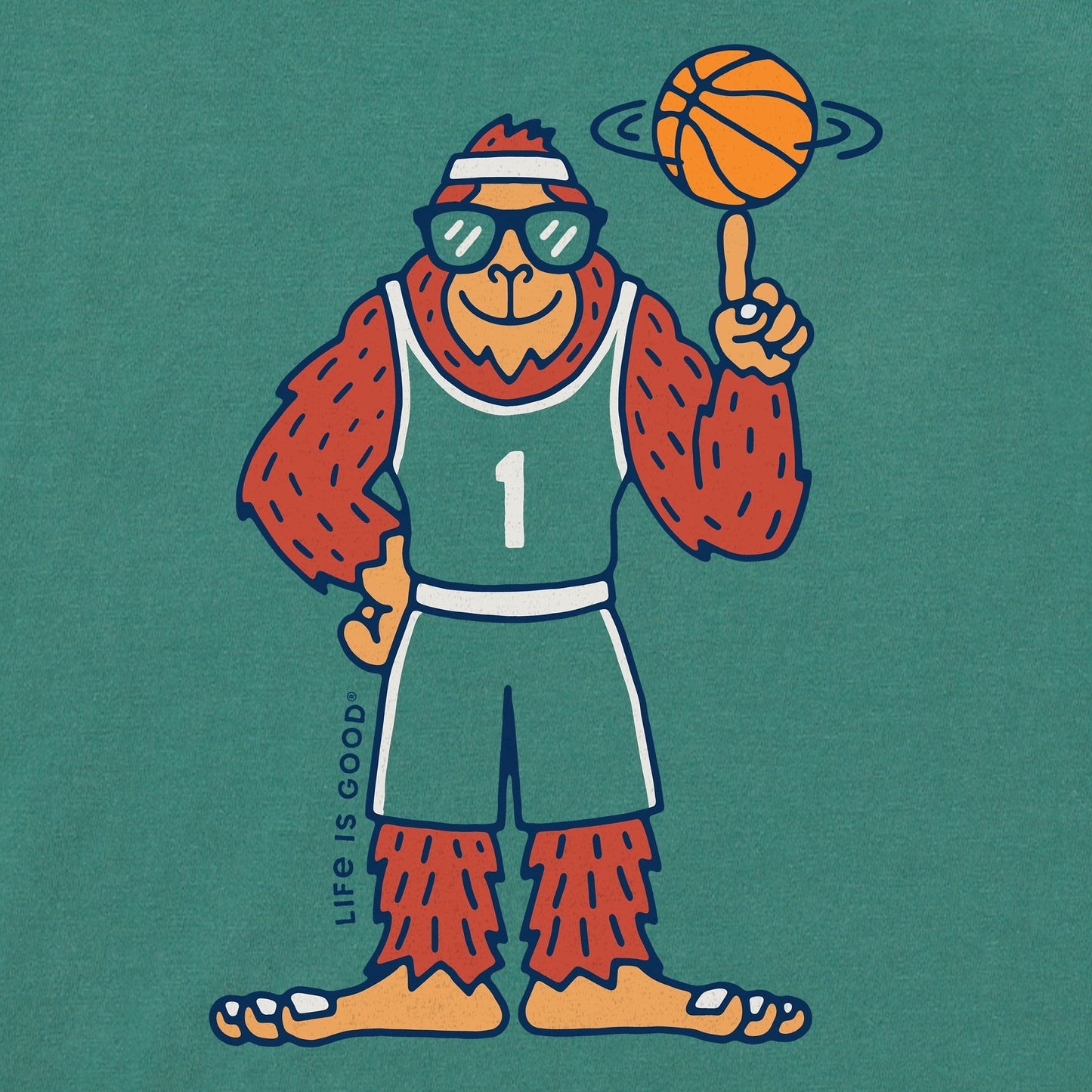 Kids Hoopin' Bigfoot Short Sleeve Crusher Tee
