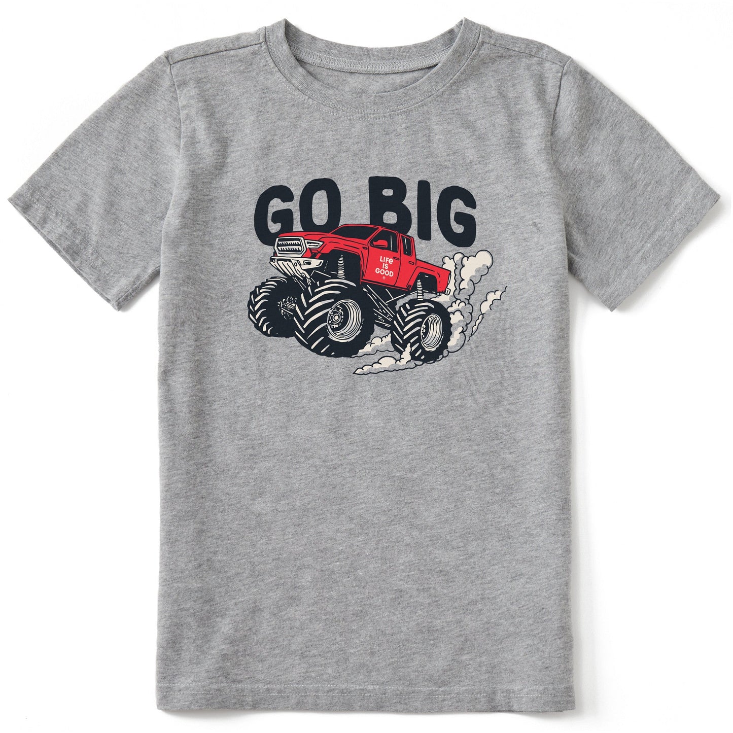 Kids Go Big Monster Truck Short Sleeve Crusher Tee