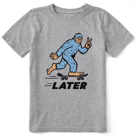 Kids Bigfoot Later Skater Short Sleeve Crusher Tee