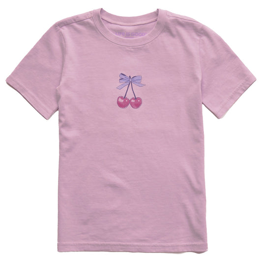 Kids Mini Cherry Pair Short Sleeve Crusher Tee