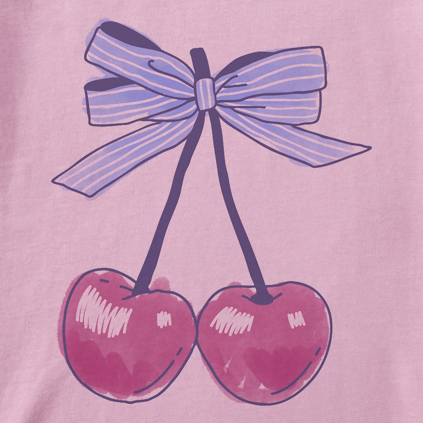Kids Mini Cherry Pair Short Sleeve Crusher Tee
