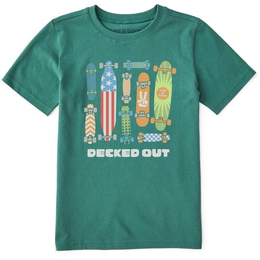 Kids Decked Out Skateboards Short Sleeve Crusher Tee