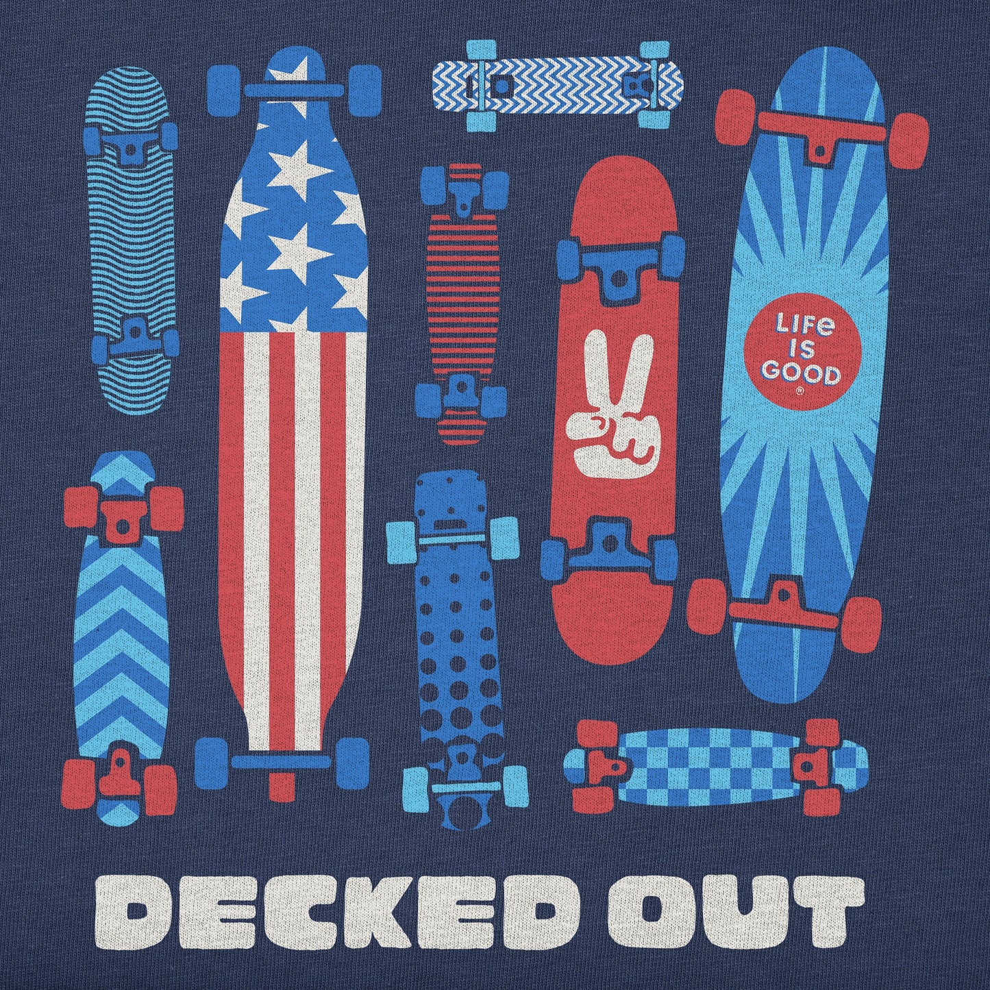 Kids Decked Out Skateboards Short Sleeve Crusher Tee