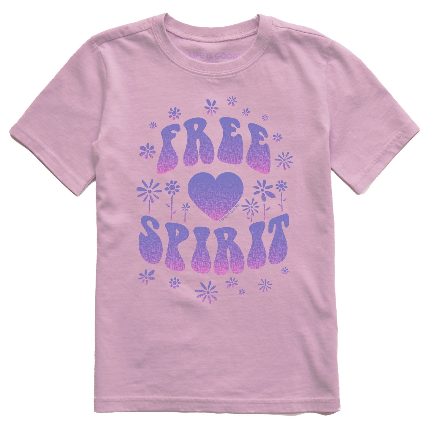 Kids Free Spirit Short Sleeve Crusher Tee